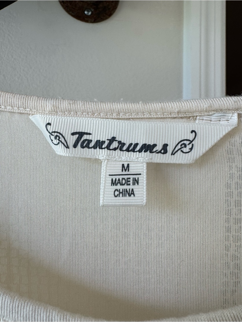 Tantrums Cream Lace/crochet knit Top - Picture 2 of 3